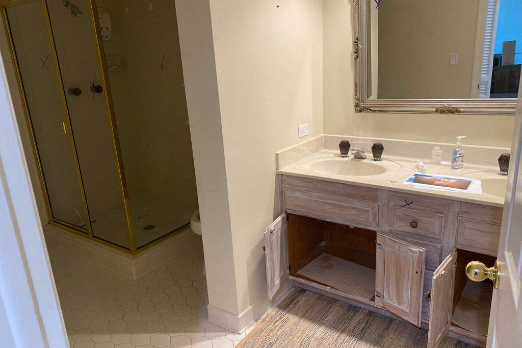 Bathroom Remodel And Renovation in Progress | Aleman Builders Naples, FL Builders.